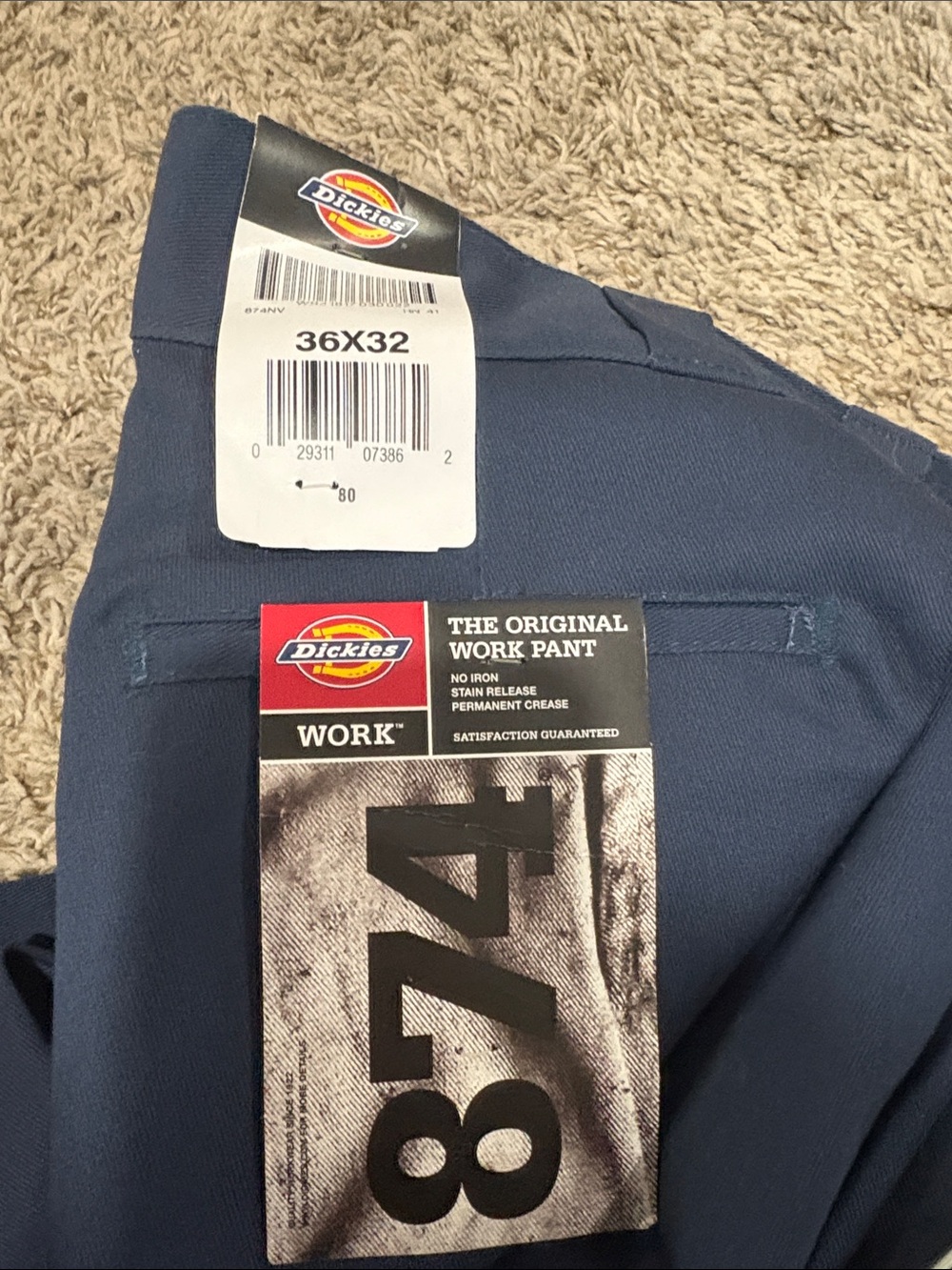 Dickies Navy Work Chinos – Straight Leg - Picture 5 of 5